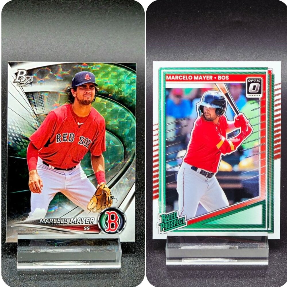 Marcelo Mayer Bowman Platinum Ice Rated Prospect RC's Red Sox Top Prospect